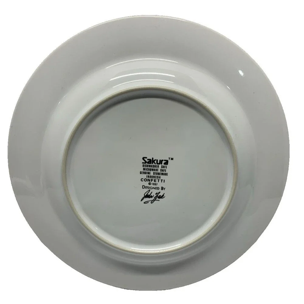 FURIO Stoneware CONFETTI - Set of 2 Salad Plates